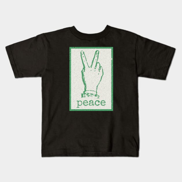 Peace Sign Kids T-Shirt by GBDesigner